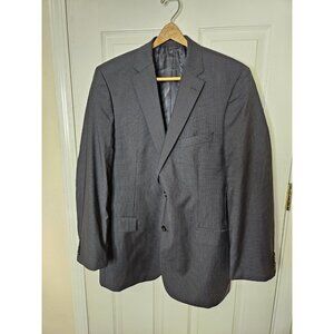 Hugo Boss Blazer Suit Coat Men Size 44L Black 100% Schurwolle Virgin Wool